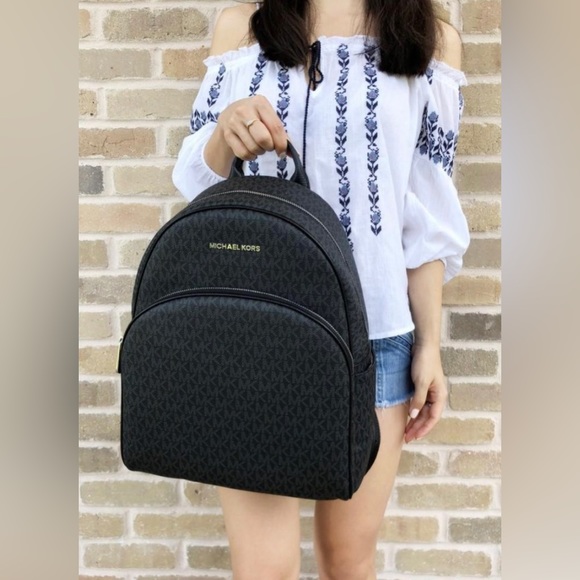 Michael Kors Abbey Large Backpack Mono black - Picture 3 of 3